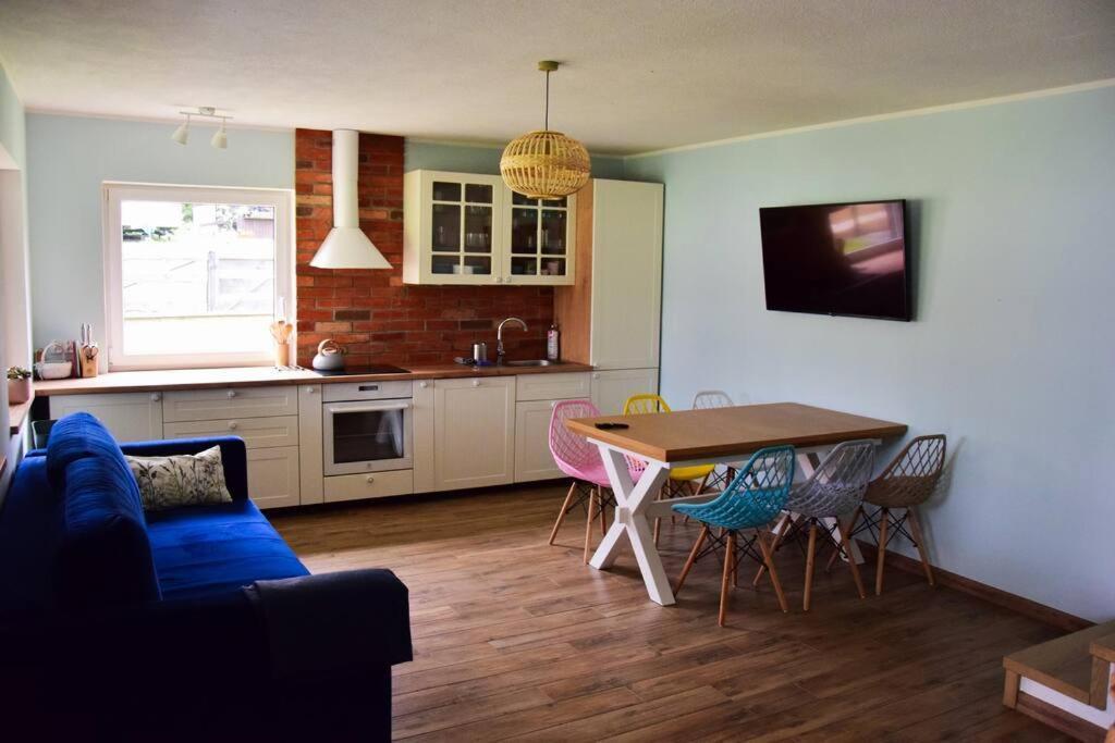 Pastelowy Domek Z Balia Elektryczna Z Jacuzzi Zalakowo Extérieur photo