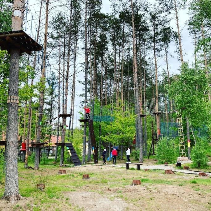 Pastelowy Domek Z Balia Elektryczna Z Jacuzzi Zalakowo Extérieur photo