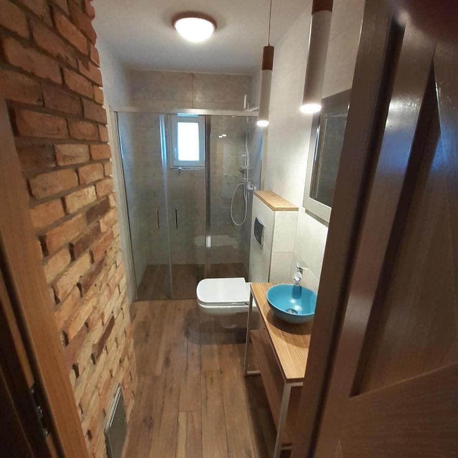 Pastelowy Domek Z Balia Elektryczna Z Jacuzzi Zalakowo Extérieur photo